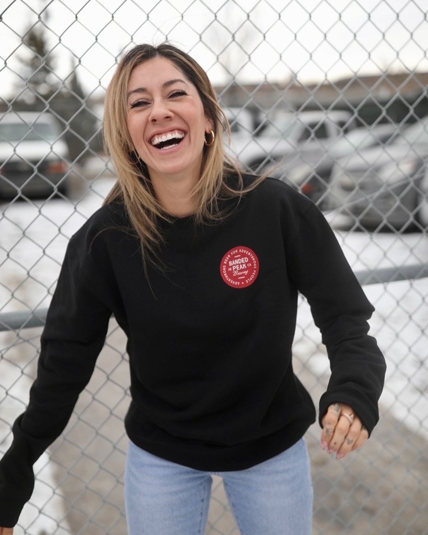 Crafted For Adventure Circle Logo Crewneck