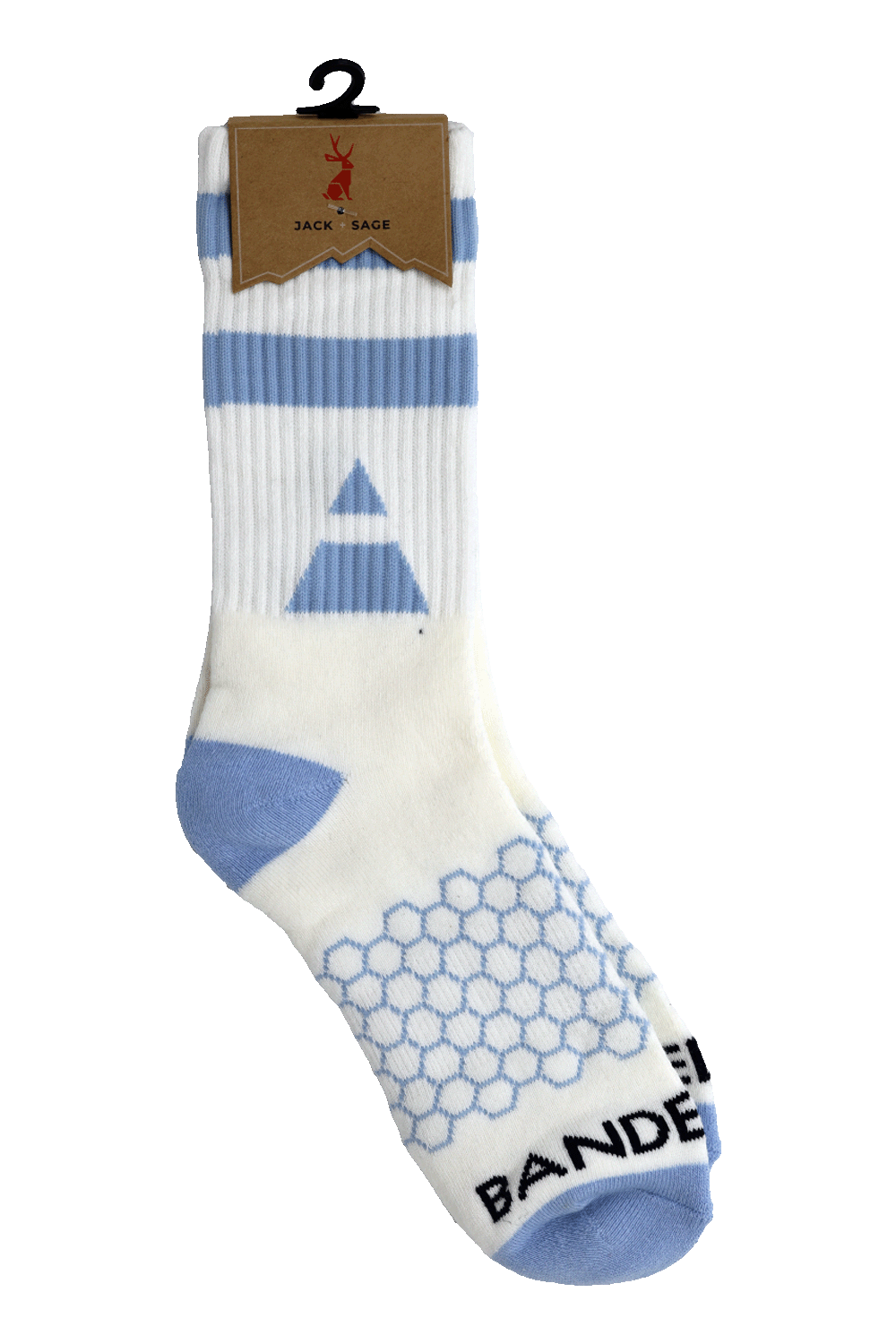 Banded Peak Logo Crew Sock